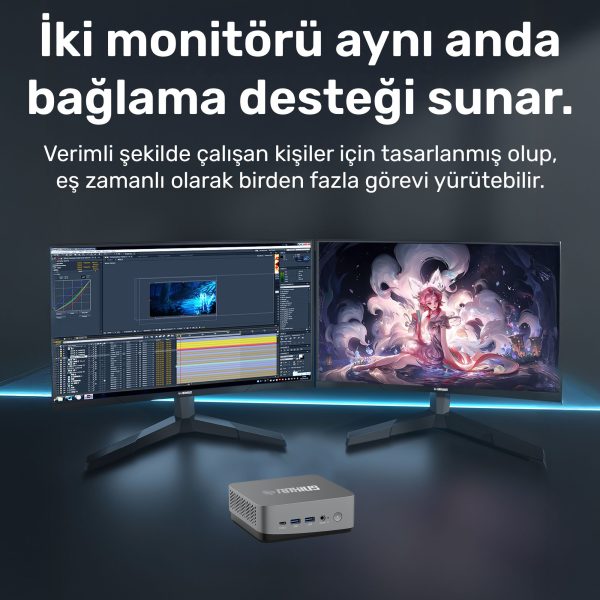 RaXius MP AD16 i3 UHD13-315U i3-1315U Mini PC - Görsel 5